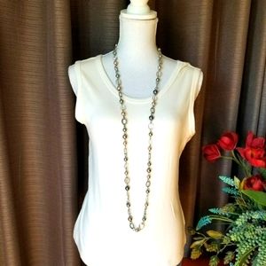 🌺 Westbound  Cream Color Tank  Size Small